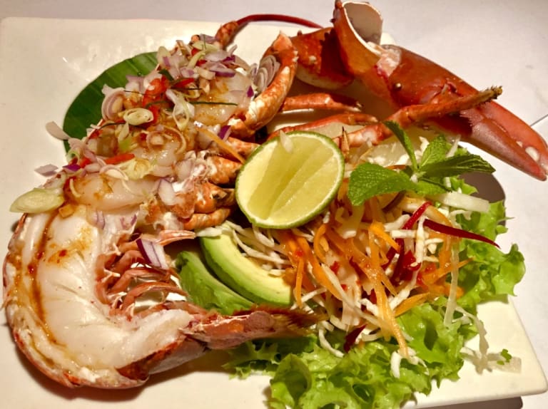 ½ Lobster and tiger prawn salad
